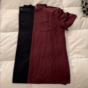 2 men’s linen blend tee shirts
